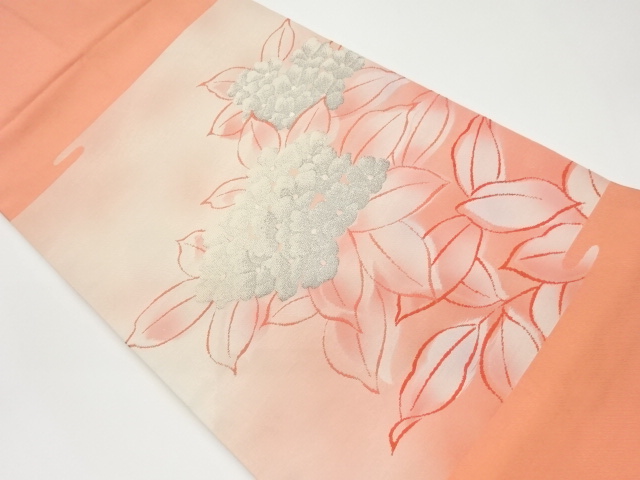 紫陽花模様織出し名古屋帯
